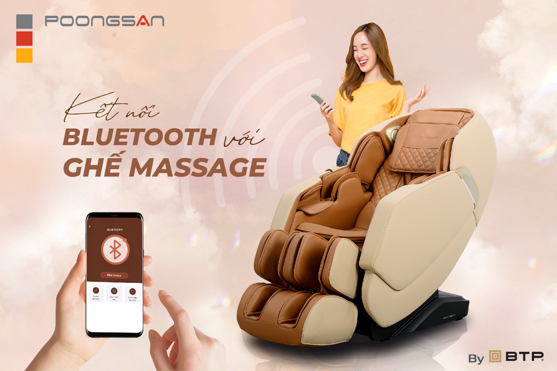 Bạn đ&atilde; biết c&aacute;ch kết nối Bluetooth với ghế massage nhanh nhất chưa?